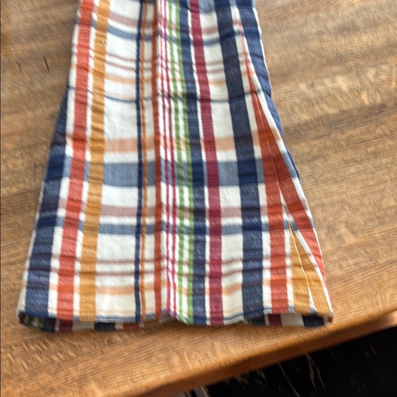 Vintage 1970’s custom sewn/ handmade plaid seersucker jacket & bell bottoms 2P - Picture 12 of 12